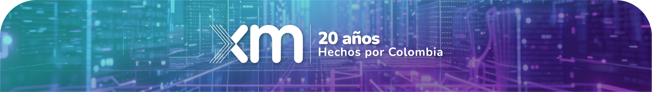 XM 20 años hechos por Colombia