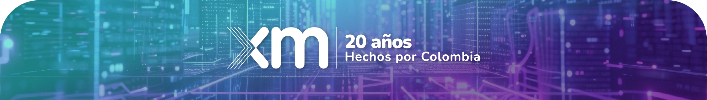 XM 20 años hechos por Colombia