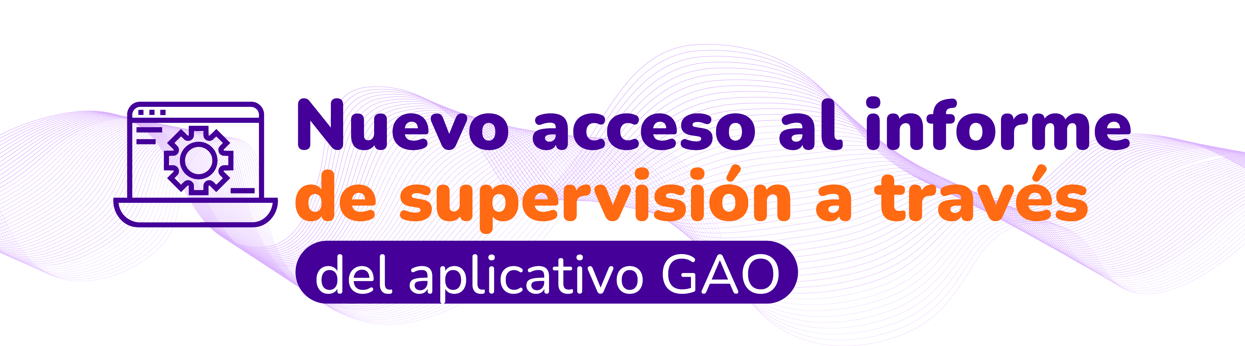 Nuevo acceso al informe de supervisión