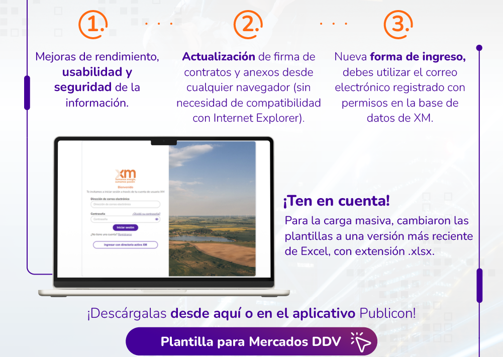 Plantilla para Mercados DDV
