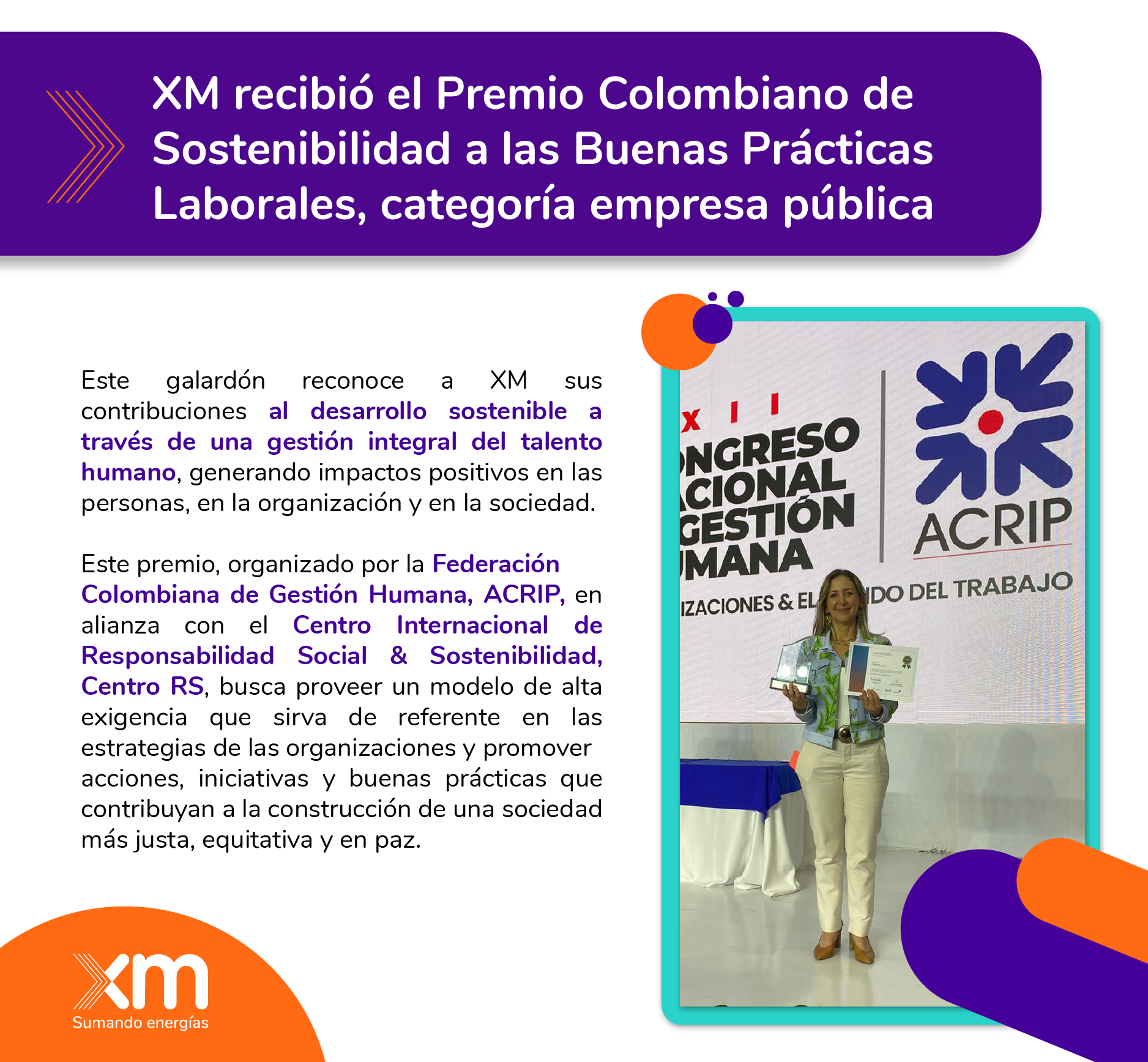 Premio Colombiano de Sostenibilidad a las Buenas Prácticas Laborales