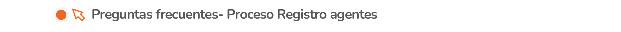 Registro agentes