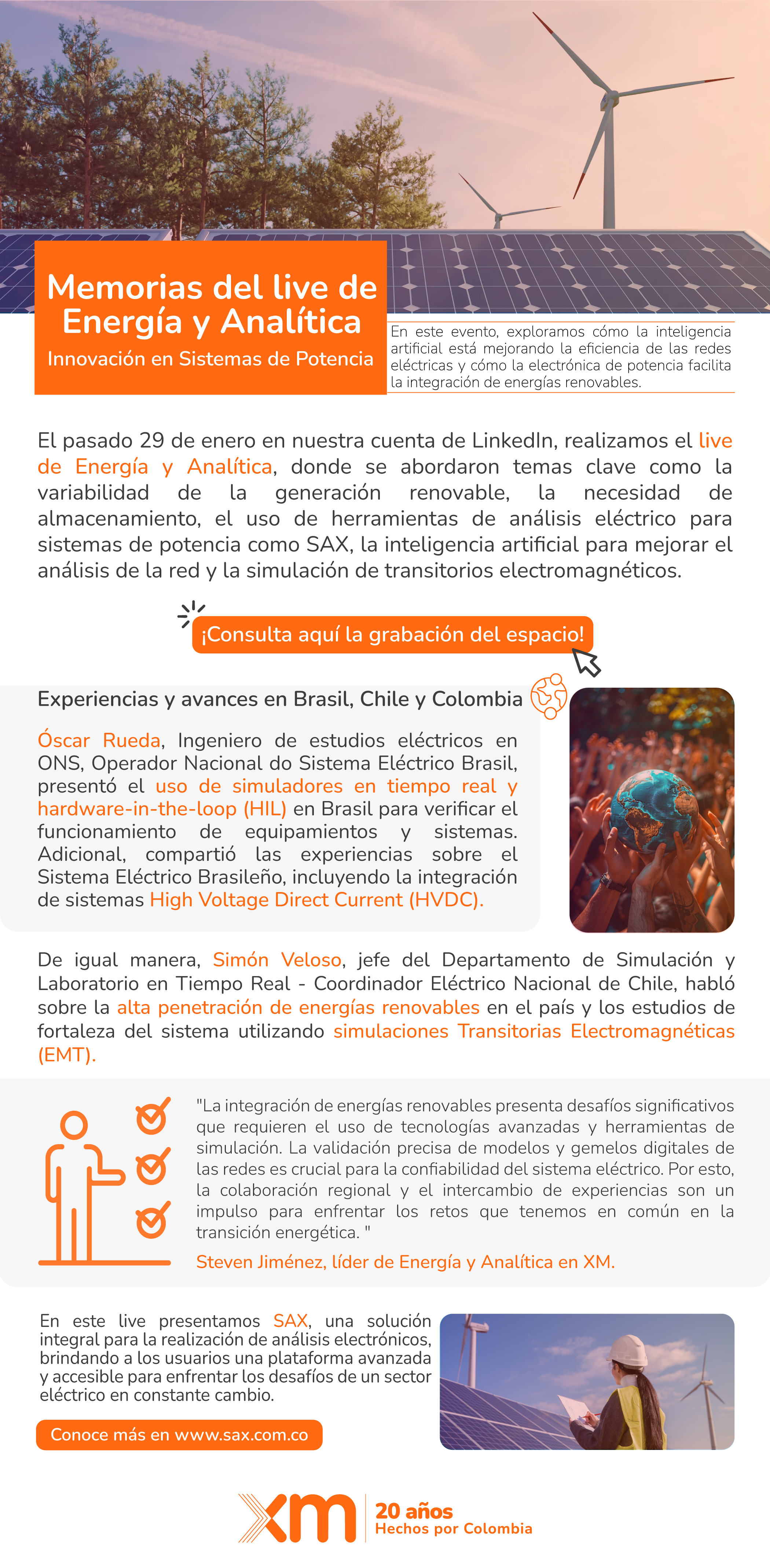 Memorias del live de Energía y Analítica