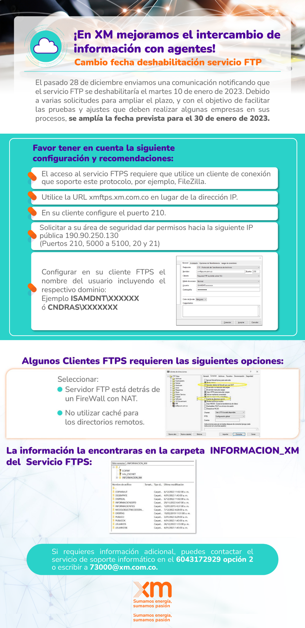 cambio la fecha de deshabilitacion servicio FTP