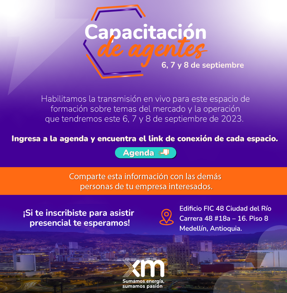 Convocatoria virtual - Capacitación de agentes XM