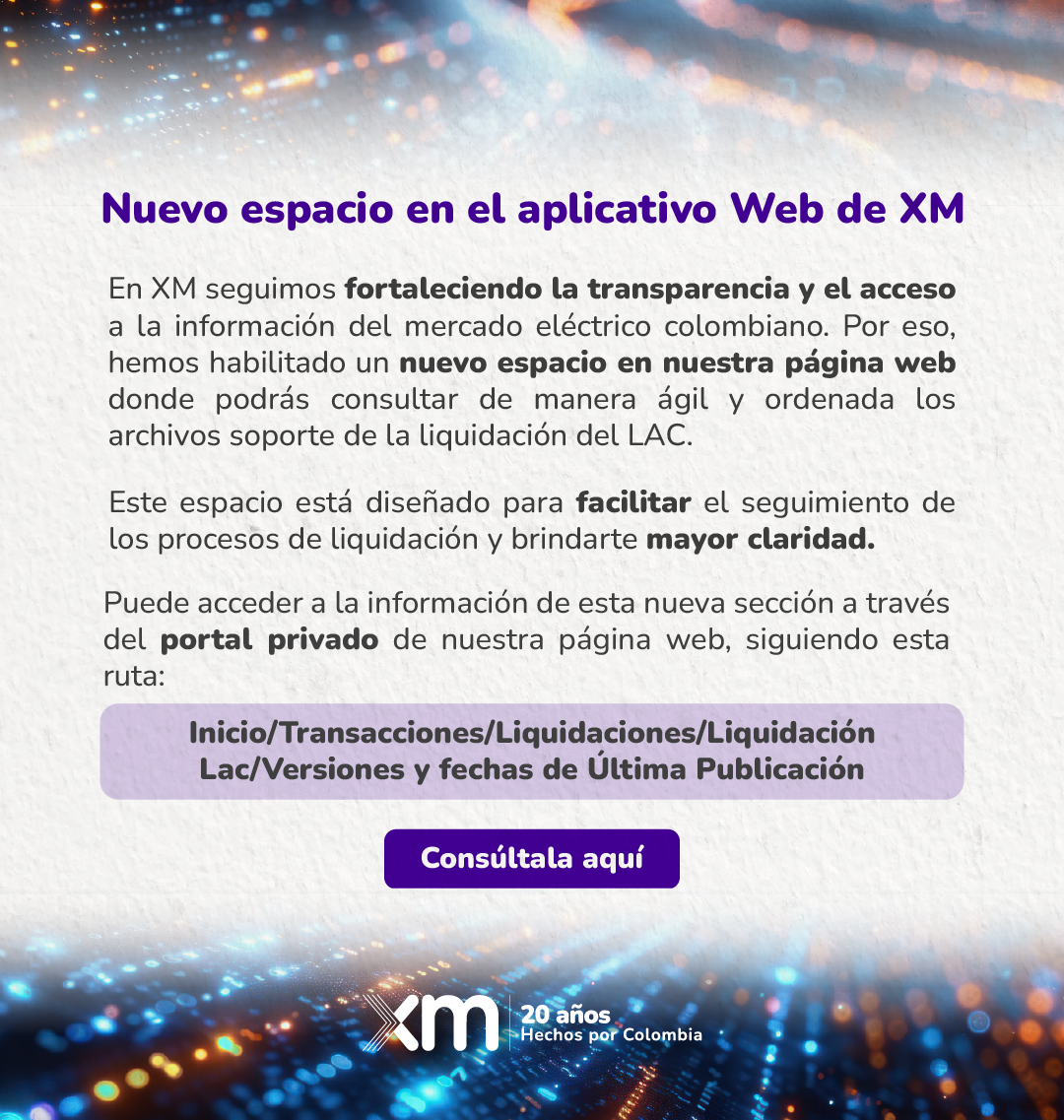 Nuevo espacio en el aplicativo Web de XM