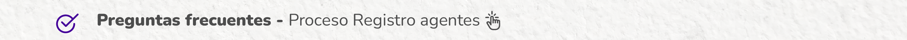 Registro Agentes