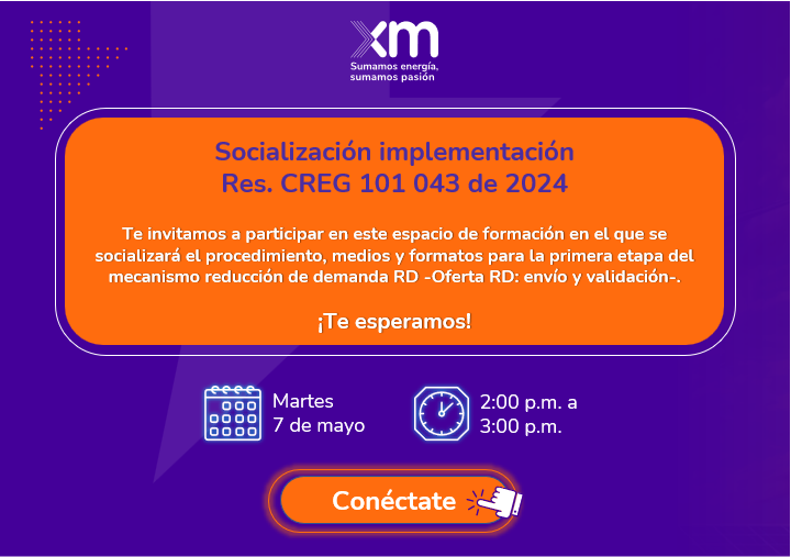 Socialización implementación Res CREG 101_043_2024
