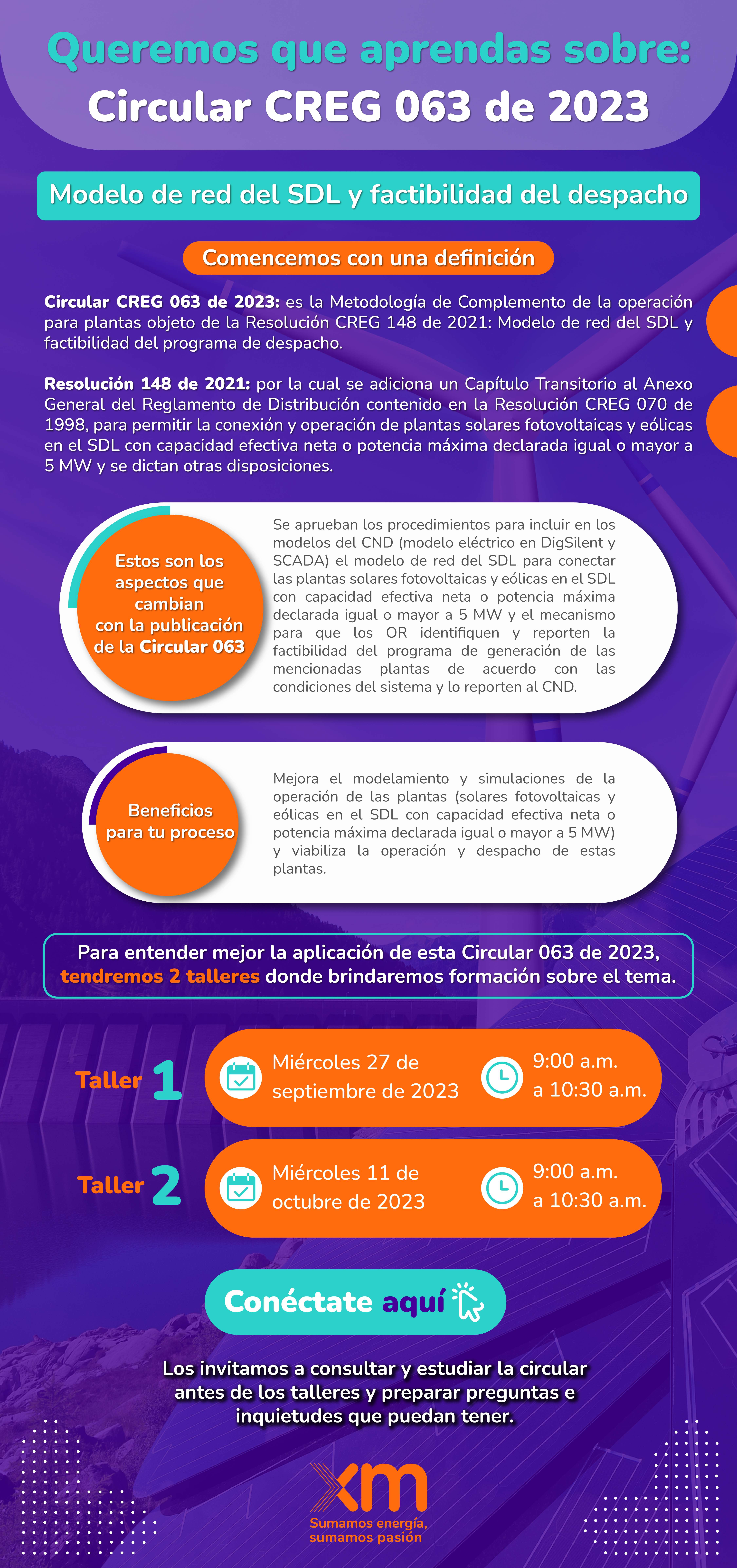 ¡Queremos que aprendas más sobre la Circular CREG 063 de 2023!
