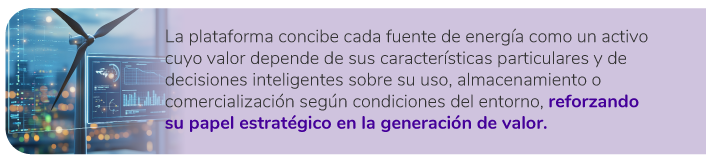 La plataforma concibe cada fuente de energía