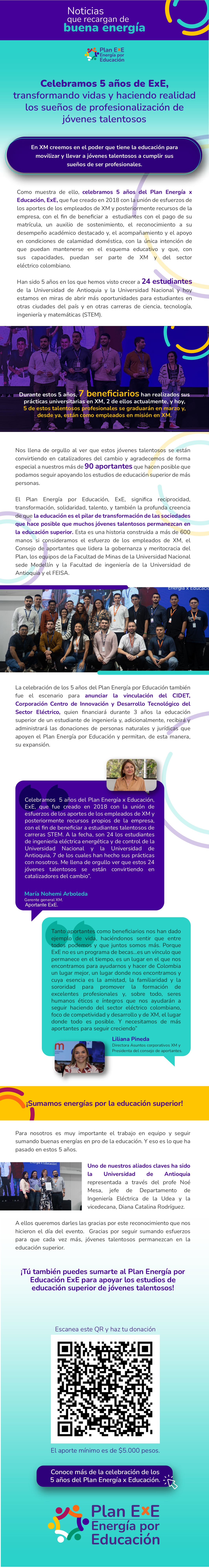 5 años del Plan Energía x Educación, ExE