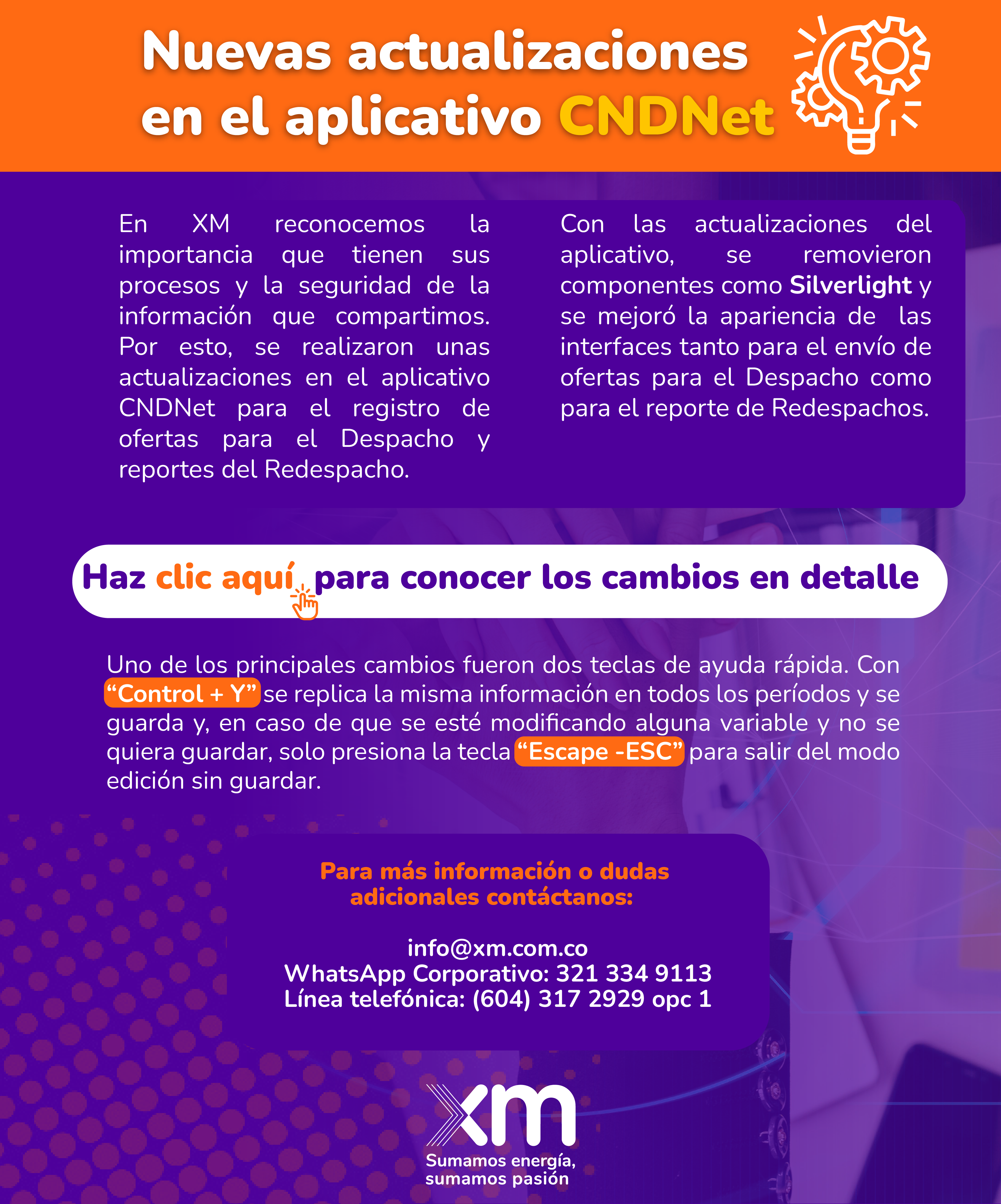 Actualizaciones en el aplicativo CNDNet