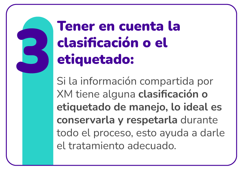 3. Tener en cuenta la clasificación o el etiquetado
