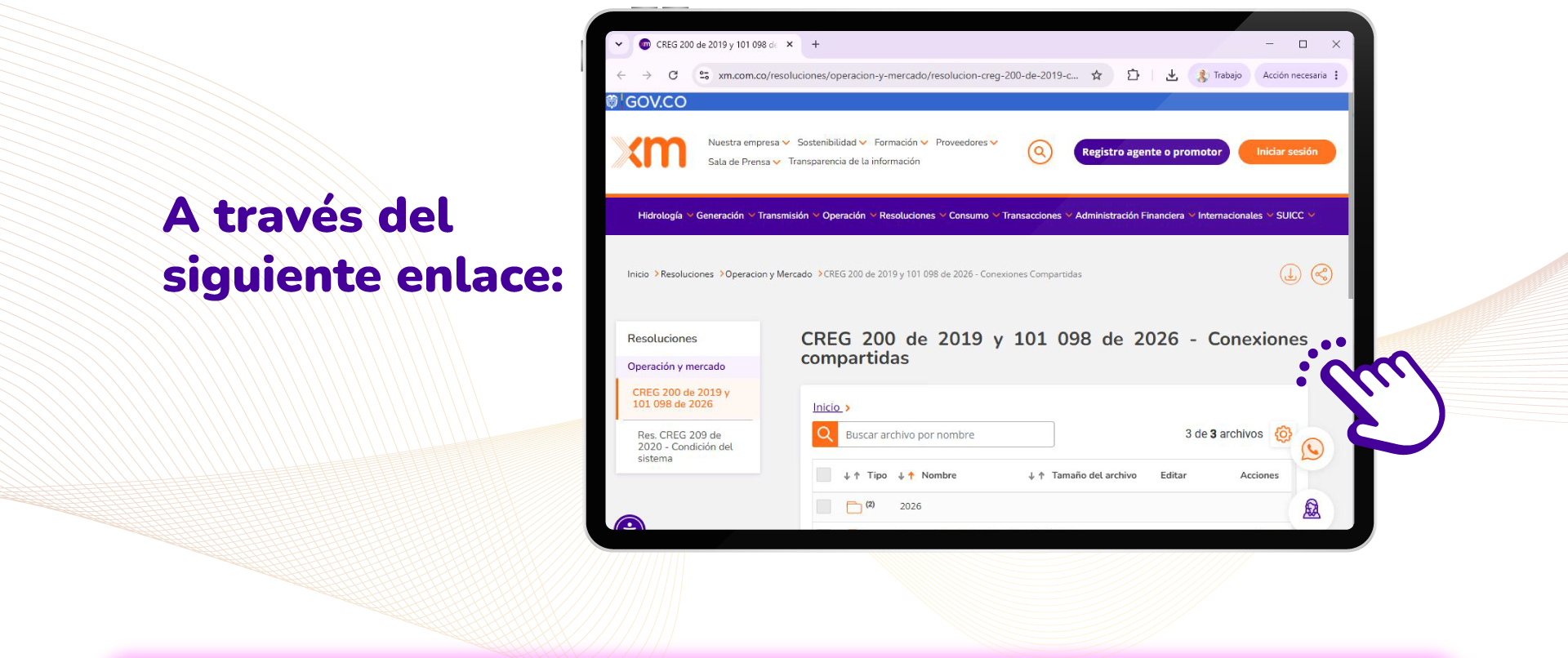 A través del siguiente enlace acceder a la plataforma