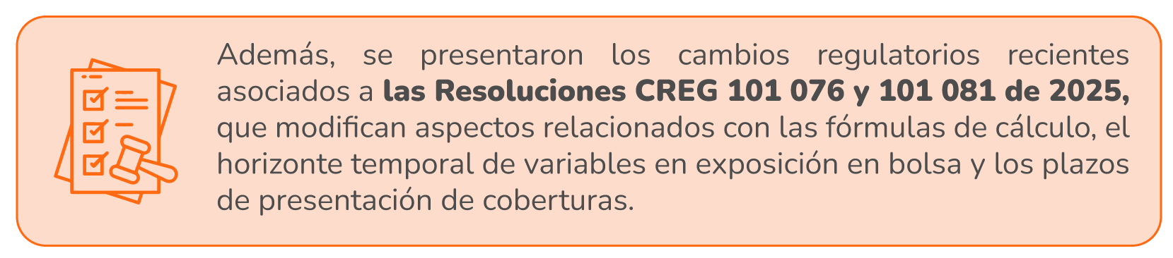 Cambios regulatorios recientes asociados a las Resoluciones CREG 101 076 y 101 081 de 2025
