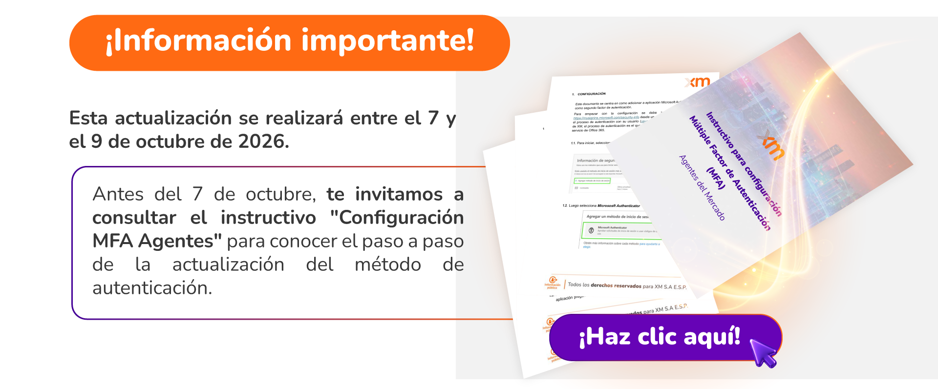¡Información importante! Haz clic aquí para consultar el instructivo
