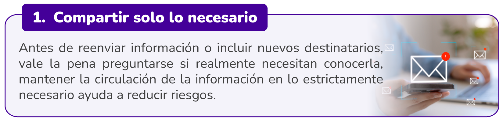 1. Compartir solo lo necesario