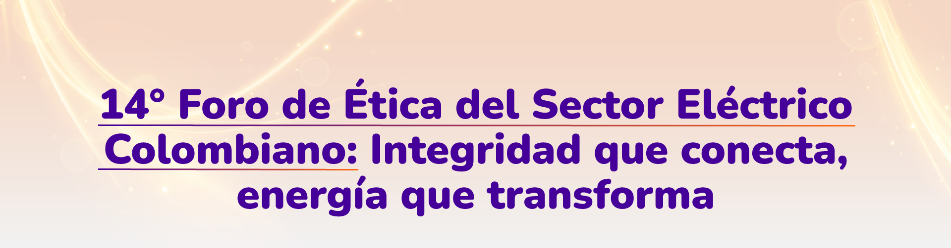 14° Foro de Ética del Sector Eléctrico Colombiano
