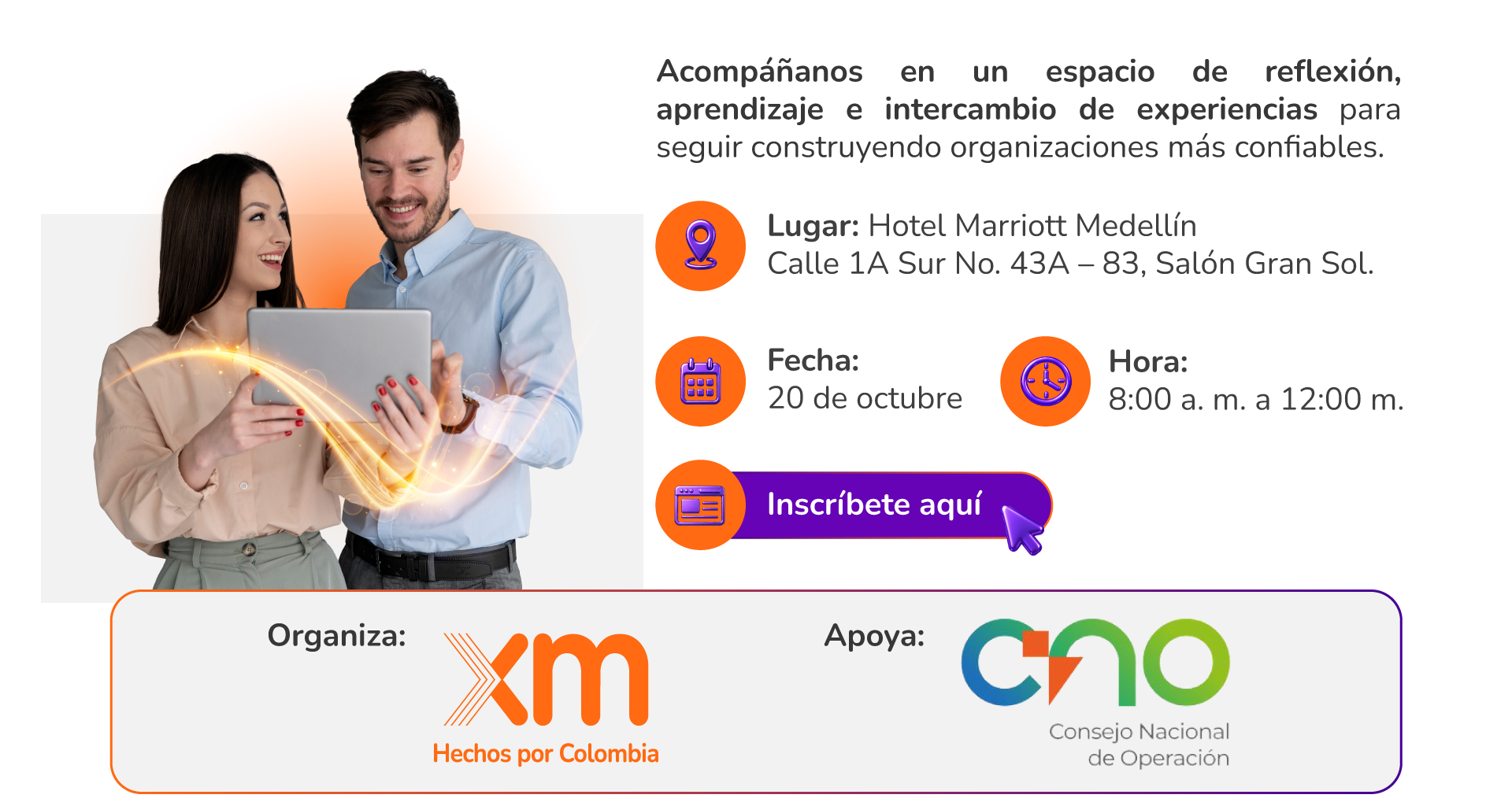 Organiza: XM - Apoya: CNO