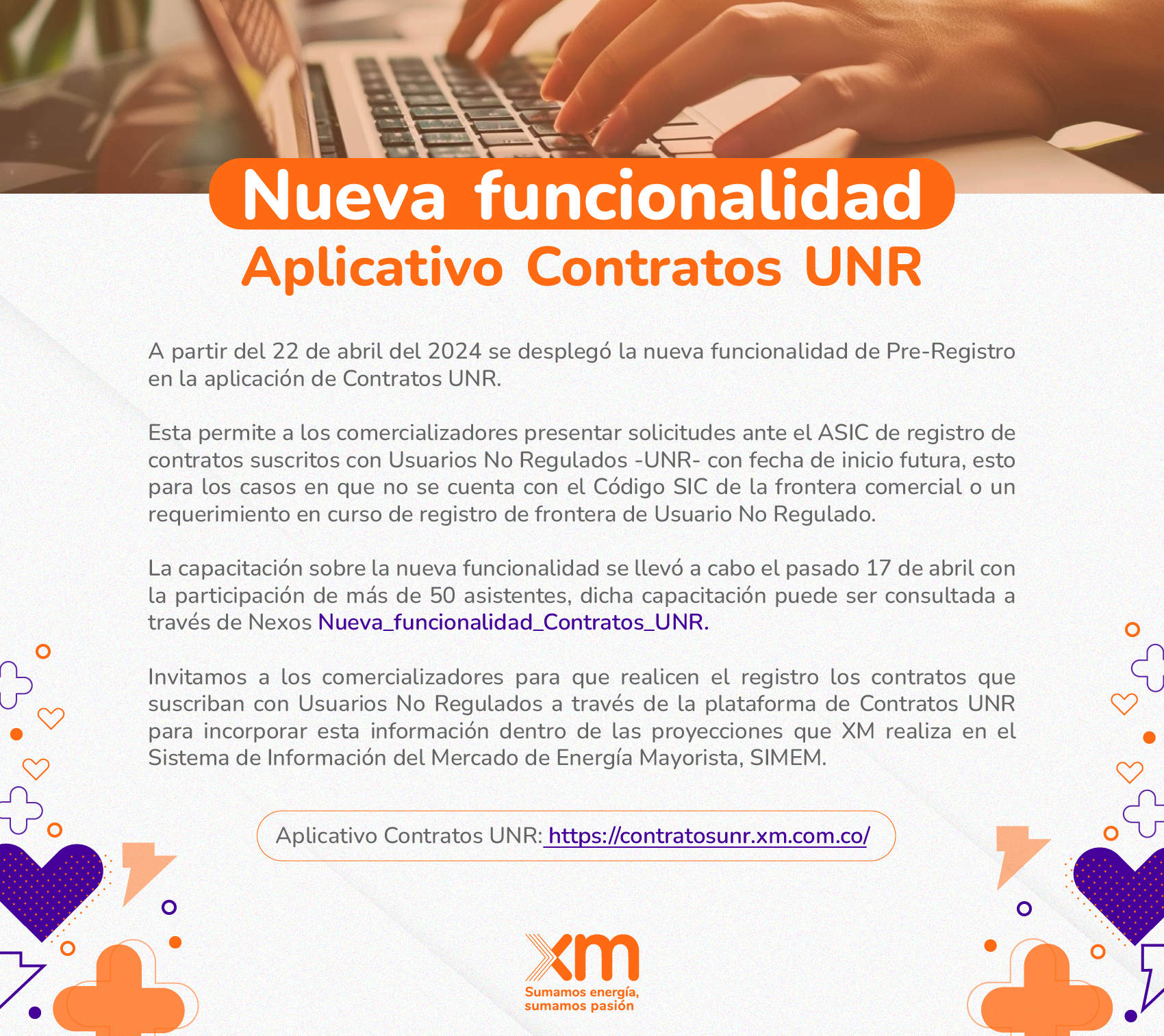 Nueva funcionalidad aplicativo contratos UNR