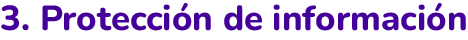 Protección de información