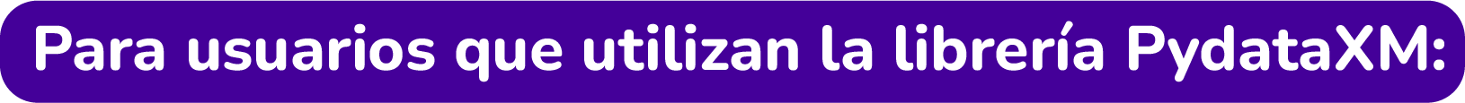 Para usuarios que utilizan la librería PydataXM