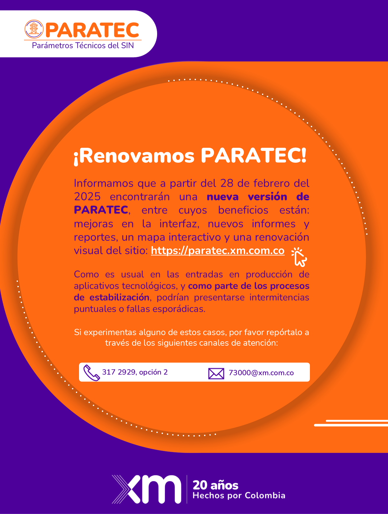 ¡Renovamos PARATEC - 28 de febrero!