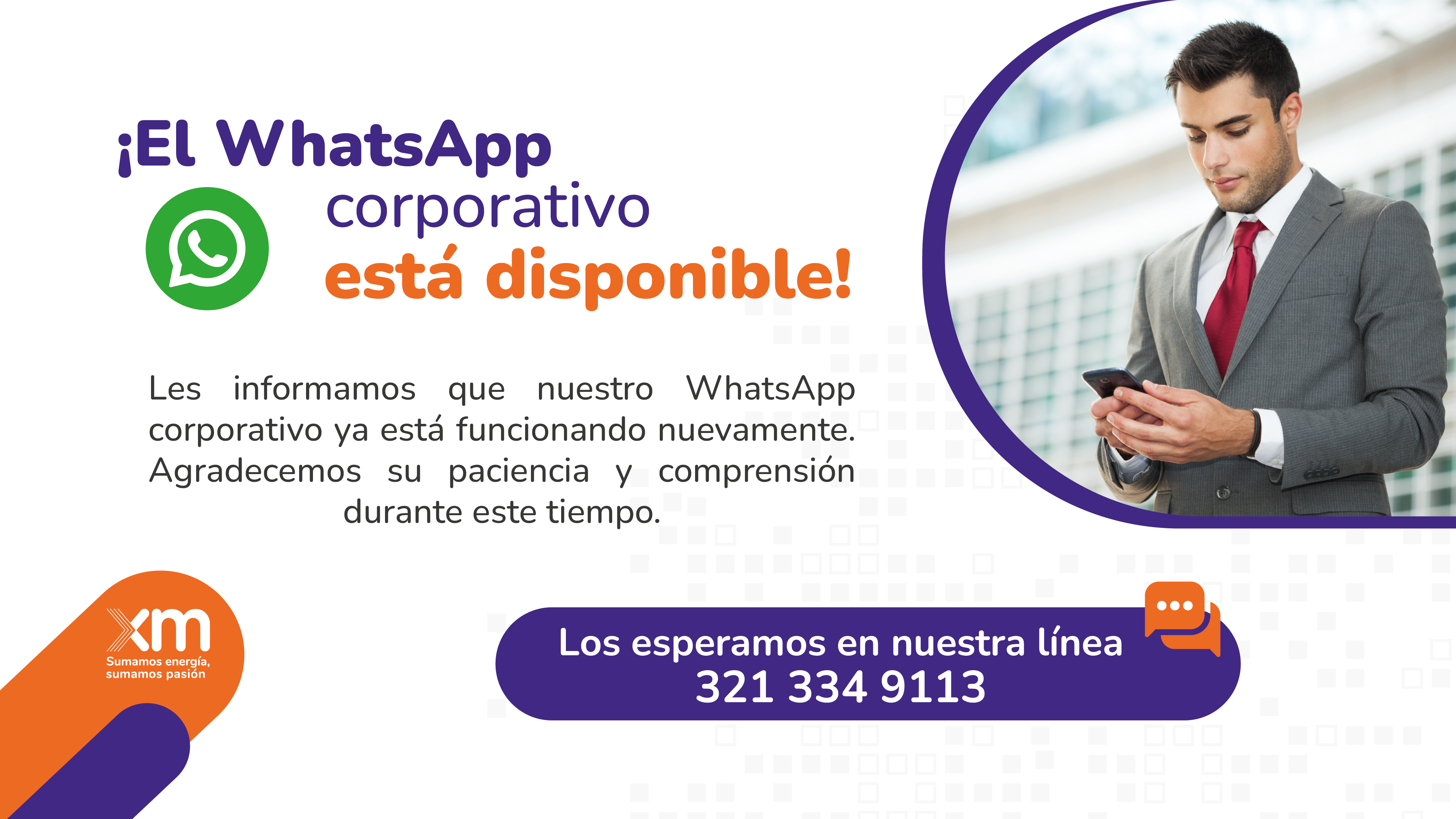 WhatsApp corporativo está disponible