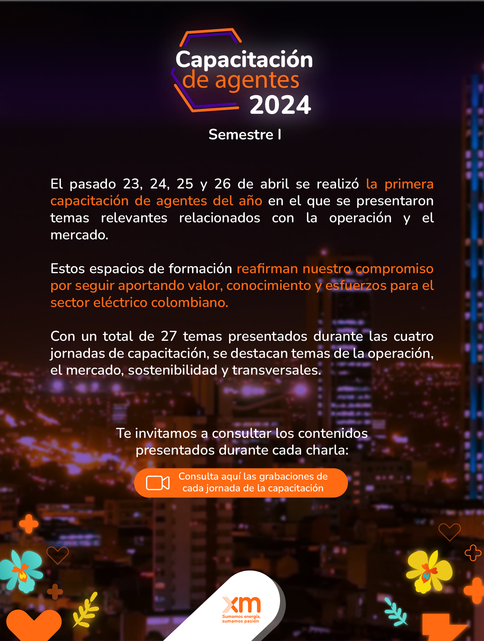 Capacitación de agentes 2024 | Semestre I