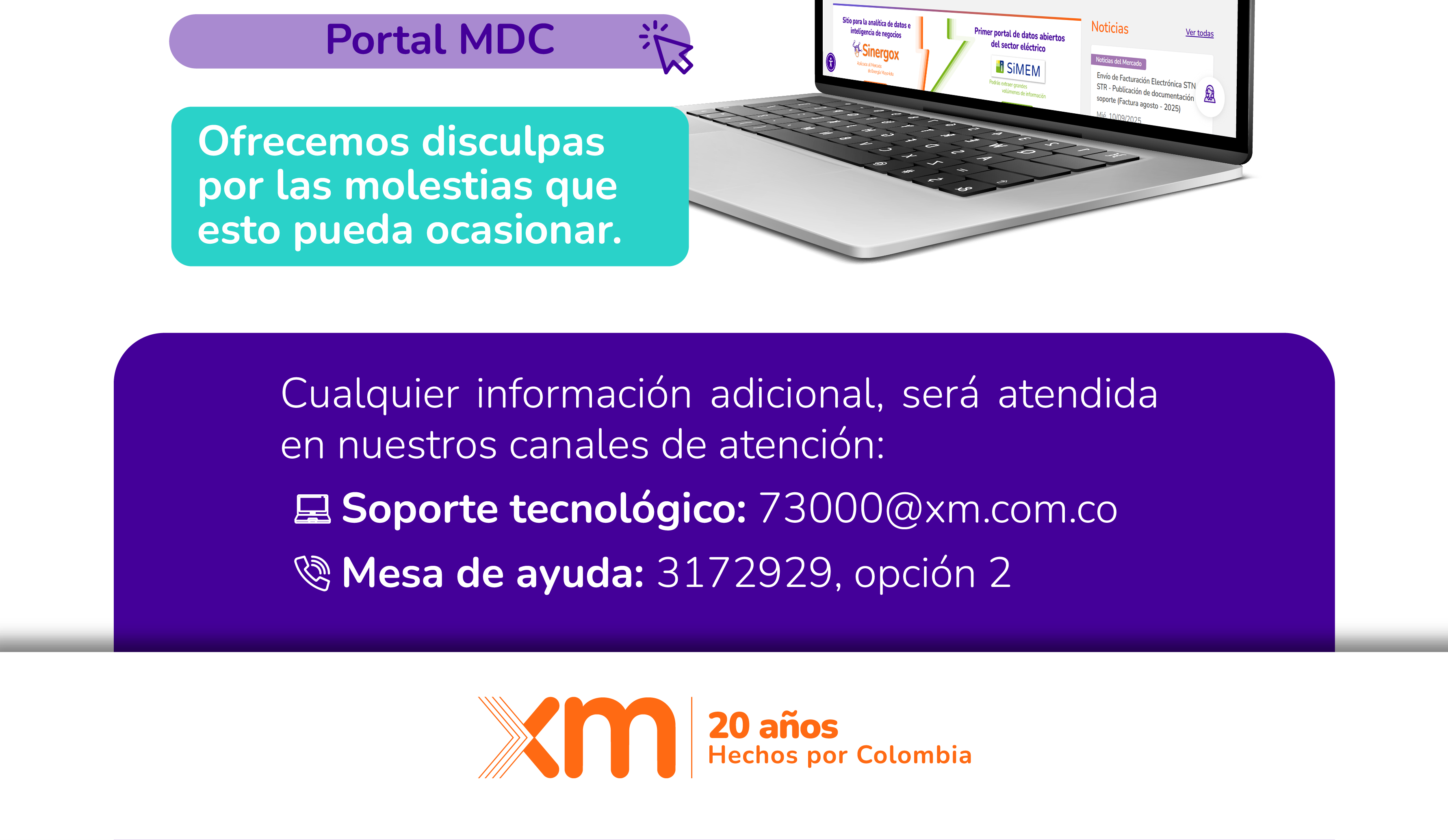 Indisponibilidad programada 3