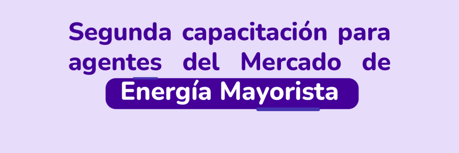 Segunda capacitación para agentes del Mercado de Energía Mayorista