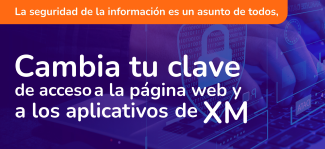 Cambia tu clave de acceso a la página web y a los aplicativos de XM